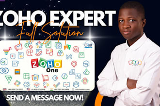 setup zoho crm, zoho one, books, people, creator, analytics, desk, flow, mail