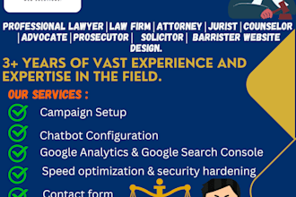 design lawyer lawfirm attorney barrister advocate notary legal counselor website