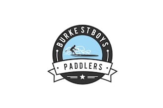 design modern burke st boys paddlers logo