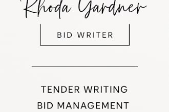 write compelling tender submissions to secure contracts