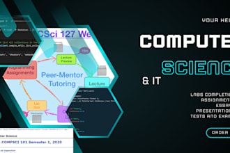 help you with computer science, cybersecurity, coding labs, and reports
