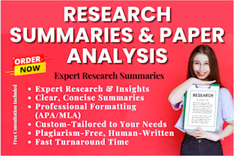 research summary analysis, case study insights, literature review analysis