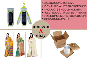 prepare designs for amazon, ebay, bol, shopify