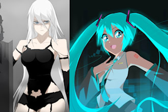 anime fanart and original character for you