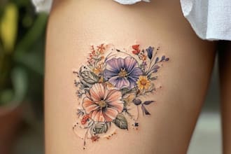 do a custom tattoo design as a tattoo artist