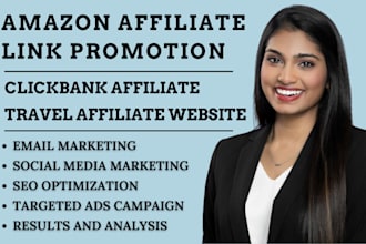 do amazon affiliate link promotion, clickbank product, travel affiliate website
