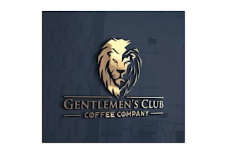design professional gentlemens club coffee logo