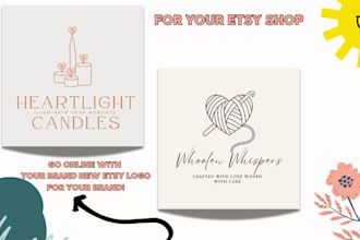 minimalist logo for your etsy brand