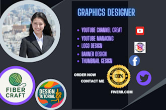 setup your youtube logo, banner, video , as a canva design expart