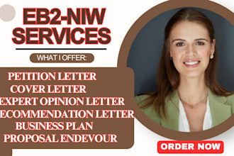 write uscis business plans cover letter expert opinion letter for eb2 niw visa