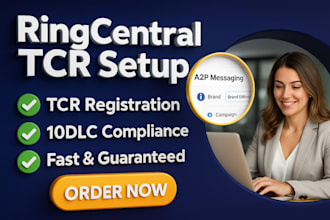 do ringcentral a2p 10dlc setup and tcr registration