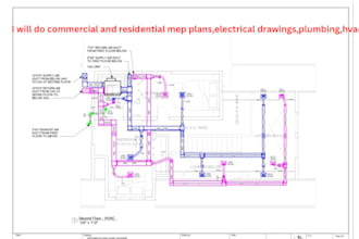commercial and residential mep plans, electrical drawings, plumbing, hvac
