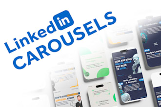 design attractive linkedin carousels