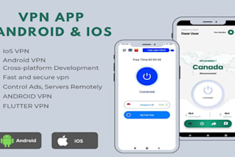 develop cross platform VPN app, vpn app for android and IOS