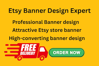 design an attractive etsy banner that portray your professionalism to drive sale