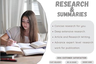 do research and writing
