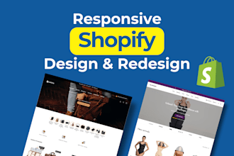 design and redesign shopify ecommerce website