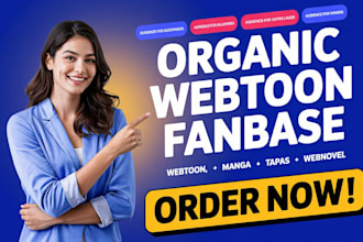 organically promote your webtoon ebook manga voyceme to active audience