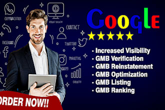 do gmb optimization, gmb listing, reinstate gmb, and gmb reinstate