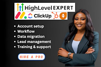 be your crm expert setup gohighlevel monday crm clickup hubspot freshsales crm