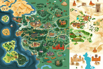 design custom event maps and detailed vector illustrations