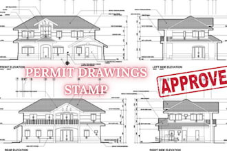 do licensed architect engineering drawing and stamp for city permit approval
