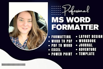 format microsoft word doc, powerpoint, google doc, and document design