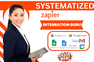 automate gmail calender google apps zapier integration docs sheet meet drive