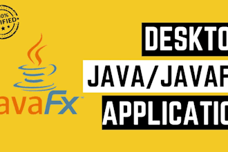 develop a desktop application using java and javafx