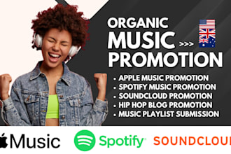 do organic music promotion apple music spotify music promotion playlist pitching