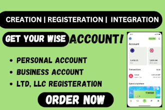 register ltd, llc, for your UK and USA business wise account