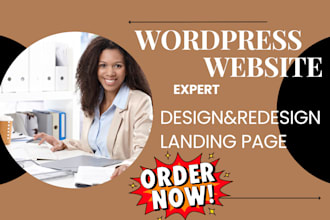 design wordpress landing page design, squeeze page, sales page, or sales funnel