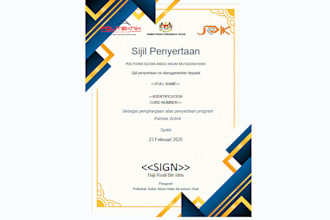 do design professional certificates for your course, event, or award
