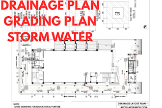 design architectural storm water management plan with pe stamp hydrology calc