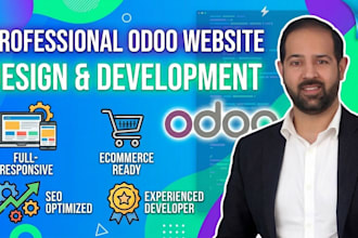 design and develop a custom odoo ecommerce website