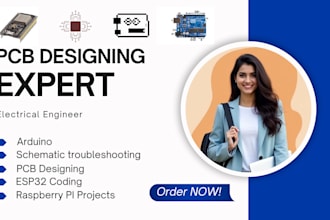 be urgent pcb designing expert for arduino, raspberry pi, esp32