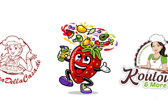 design food coffee shop bakery restaurant logo