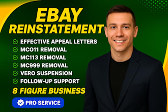 resolve your mc011 mc999 mc172 ebay suspension, do ebay reinstatement, appeal