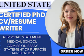 proofread and edit your CV or resume for phd applications, personal statement