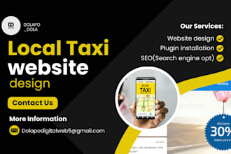 create a responsive taxi, cab or chauffeur booking website for your business