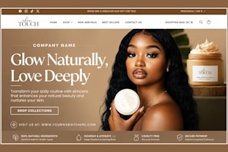 design skincare website beauty skincare shopify store spa website cosmetic store