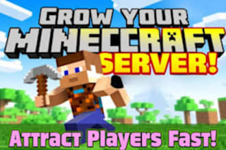 promote minecraft server fivem server dayz server rust to get active players