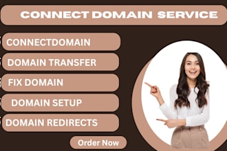 connect domain, transfer domain, fix domain, and transfer website