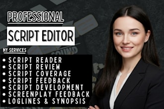 edit proofread format review your screenplay movie script tv series film script