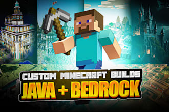 build minecraft castle, villages, base, hubs, spawns