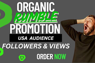 do youtube and rumble promotion, subscribers, views and more