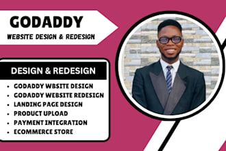 develop godaddy website godaddy website design and godaddy website redesign seo