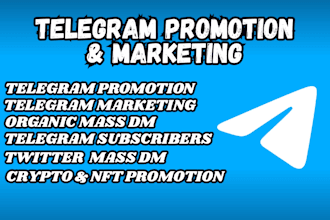 grow and superfast telegram promotion telegram subscribers mass dm to real user