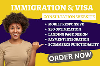 design immigration and visa consulting website, immigration software system