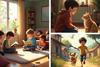 create children book illustration story book book cover